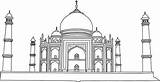 Mahal Taj Coloring Architect Ahmad Colouring Pages Netart Print Search sketch template