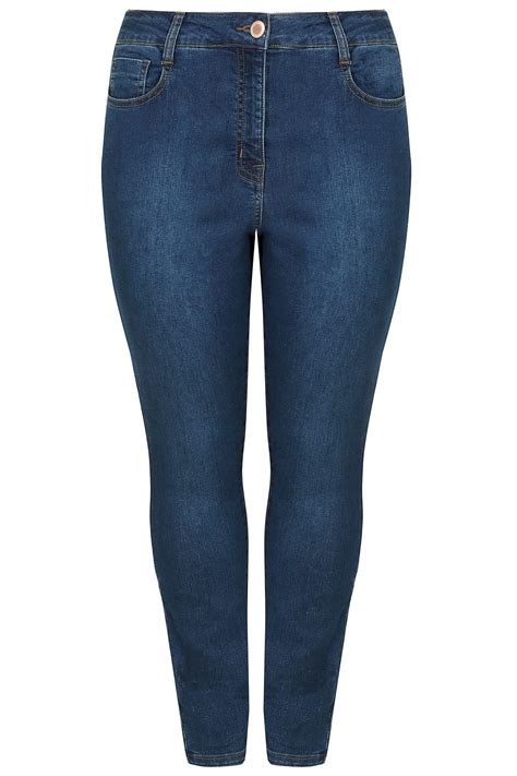 blue gewassen denim 5 pocket skinny jeans