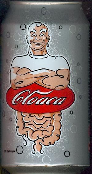 coca cola cloaca  delvoye leeg blikje van  te koop aangeboden op tweedehandsnet