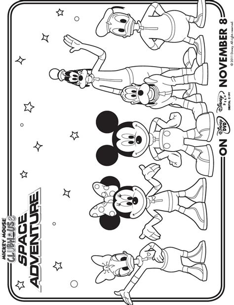 printable mickey mouse clubhouse coloring pages