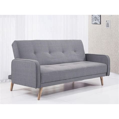 sofa cama tapizado textil nilsson xx cm gris las mejores ofertas de carrefour