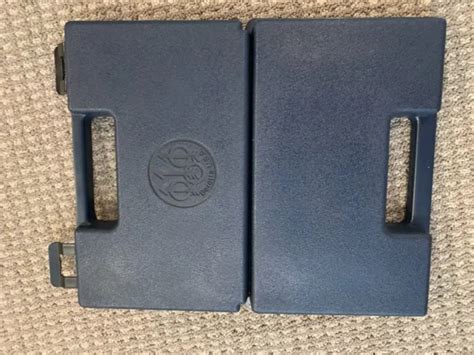 beretta hard plastic semi auto handgun pistol case box blue small usa   picclick