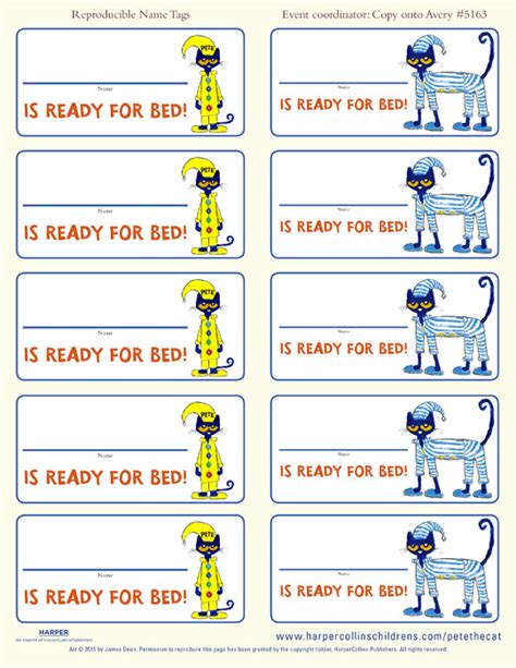 pete  cat   bedtime blues  tags pete  cat activities