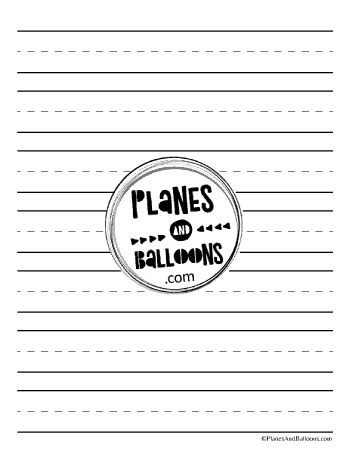 printable lined paper  handwriting practice writing practice