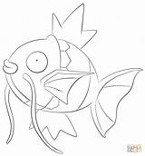 Pokemon Magikarp Coloring Pages Printable Lineart Tauros Color Drawing Lilly Go Cute sketch template