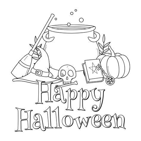 15 Best Happy Halloween Printable Coloring Pages