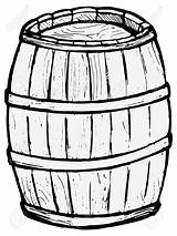 Barrel Wooden Old Drawing Coloring Vector Pages Barrels Template Illustration Keg Beer Kids Cliparts Getdrawings Simpsons Wood Stock Background Google sketch template
