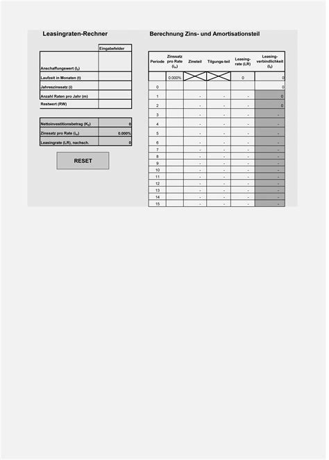 excel leasingraten rechner weka schweiz