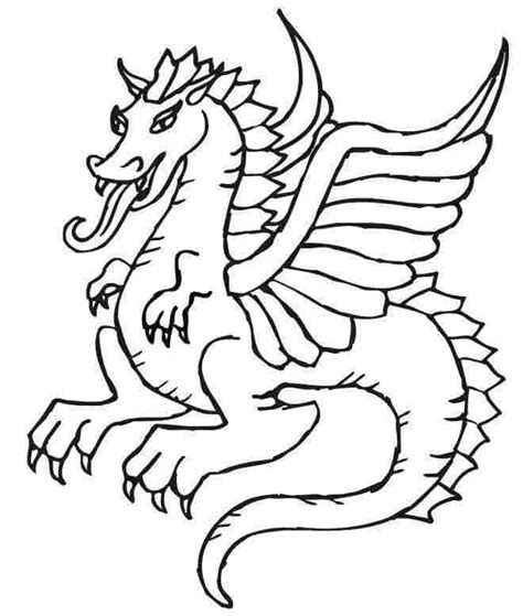 printable dragon pictures coloring home