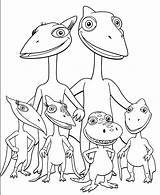 Coloring Dinosaur Train Pages Pteranodon Dinokids Kids Coloring4free Print Cartoon Printable Color Family Cartoons Sheets Choose Board Close sketch template