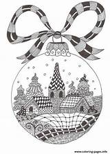 Coloring Pages Adult December Christmas Printable Mandala Zentangle Color Print Book Info Kids Sheets Doodle Drawing Holiday Choose Board sketch template