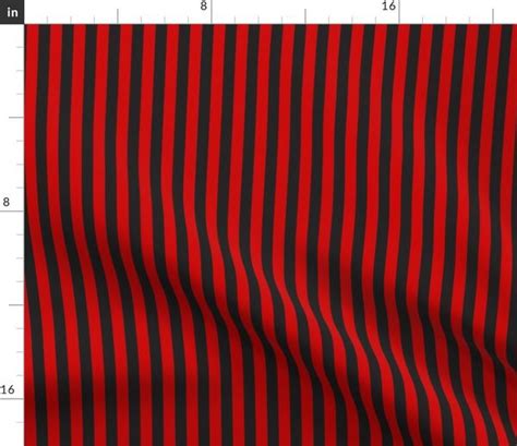red  black stripes spoonflower