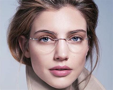fonex titanium alloy rimless glasses frame women ultralight eyeglasses