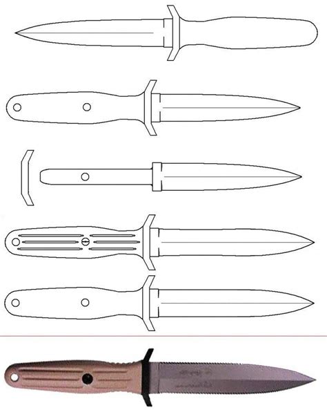 daggers knife patterns knife template knife making