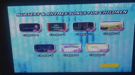 nursery rhymes songs  children dvd menu  youtube