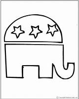 Coloring Pages Election Republican Kids Freekidscrafts Window Pattern Open Click sketch template