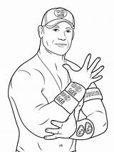 Coloring Wwe Pages Printable Cena John Print sketch template