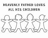 Children Loves His Heavenly Father Primary God Helps Multiplied Grew Lesson Lessson Word Come Follow July sketch template