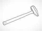 Hammer Sledgehammer Vector Drawing Sledge Line Bonding Getdrawings Metal Tools 4k sketch template