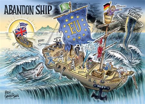 brexit political cartoon    pond brexit
