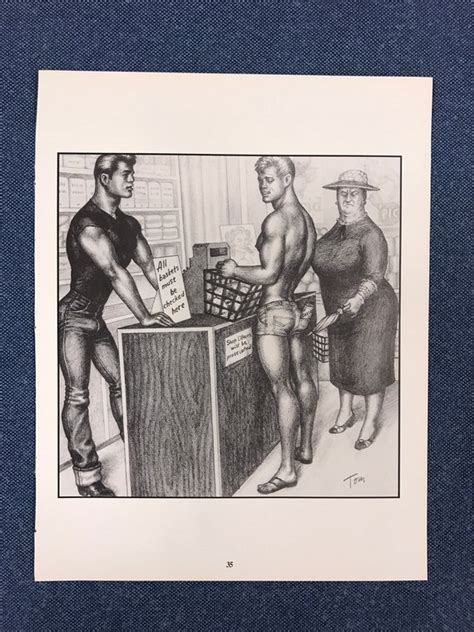 Art Page Print 8 5 X 11 From Tom Of Finland Art Book Etsy