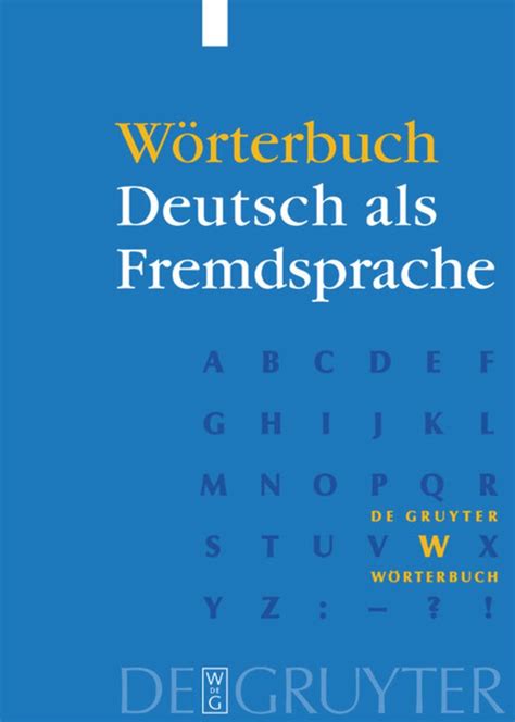 woerterbuch deutsch als fremdsprache