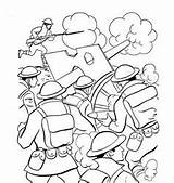 Battlefield Coloring Pages Getcolorings Armed Forces sketch template