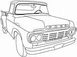 Coloring Truck Gmc Pages Getcolorings Ford Classic Printable Trucks sketch template