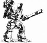 Coloring Pages Mech Mecha Robot X4 Robots Robotech Macross Mechwarrior Template Drawings Rdf Saga Coolest Sci Fi Line Fighter Excaliber sketch template