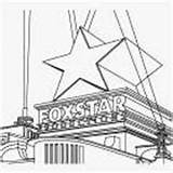 Fox Century Coloring Pages 20th Template Productions Logo sketch template