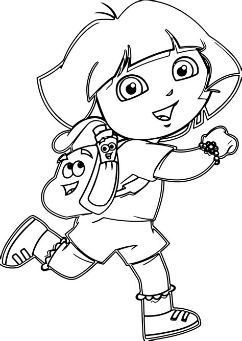 dora coloring page images     coloring pages  dora