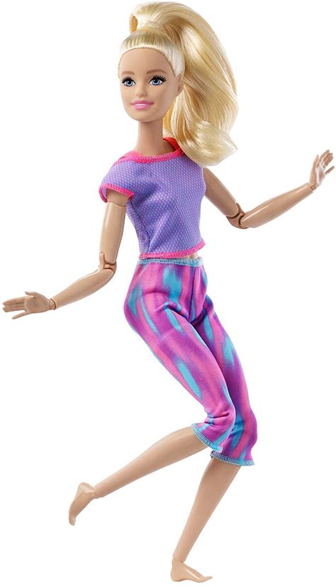 barbie made to move doll with 22 flexible joints long wavy brunette