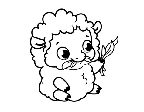 baby sheep coloring page coloringcrewcom