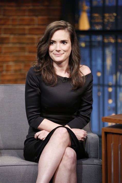 Winona Ryder At Late Night With Seth Meyers In New York City August