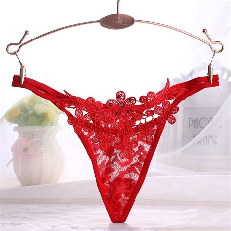 sexy women lady lace flower thongs g string thongs panties knickers