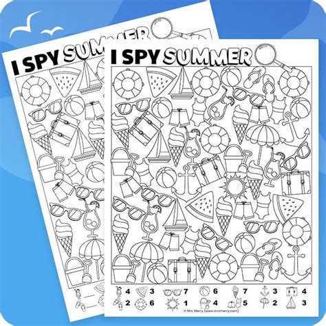 spy summer printable