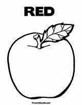 Apple Coloring Pages Drawing Color Kids Red Print Fruit Colouring Printable Emoji Apples Clipart Sheets Preschool Fruits Search Getdrawings Sheet sketch template