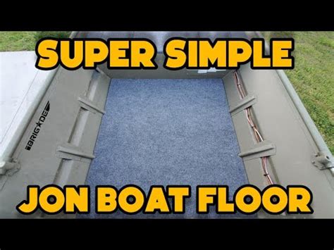 super simple jon boat floor youtube
