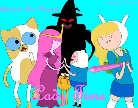Image 20111222040223 Lady Time Title Card  Adventure Time Wiki