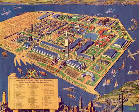 Treasure Island Golden Gate Exposition Map 1940