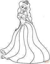 Stampare Principessa Principesse Prinses Kleurplaten Semplici Princesas Supercoloring sketch template