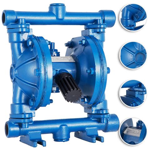 vevor air operated double diaphragm pump  inlet outlet cast iron  gpm walmartcom