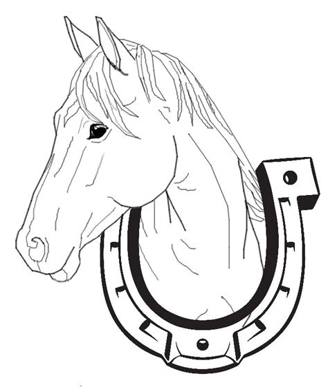 horse coloring pages herradura dibujo dibujo de cabeza de caballo