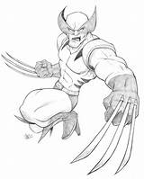 Wolverine Pencil Drawing Cartoon Drawings Pencils Superhero Sketch Getdrawings Deviantart Template sketch template