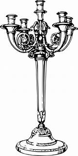 Clipart Candelabrum Clipground sketch template