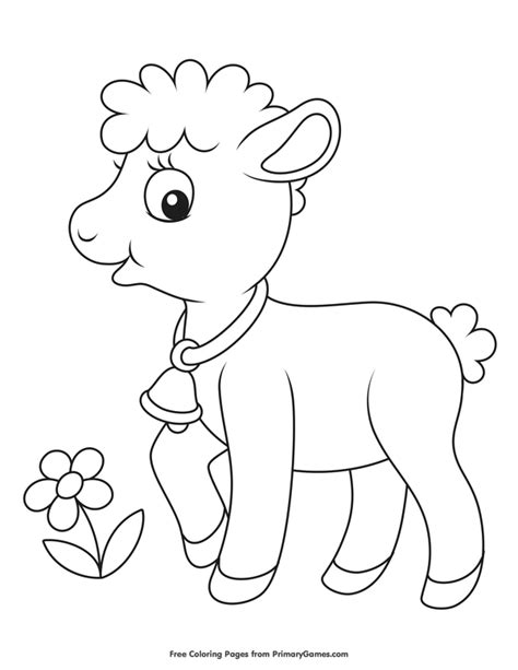lamb coloring pages camilla info