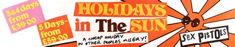 The Sex Pistols Holidays In The Sun Banner Poster Rr