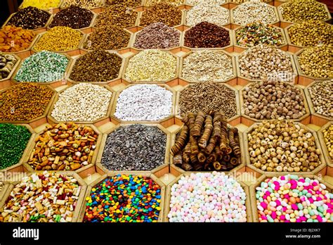 arabian nutsseeds  dried fruit  display   shop   spice