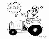 Tractor Coloring Pages Christmas Western Santa Allis Chalmers Printable Tractor2 Orig Deere John Print Template sketch template