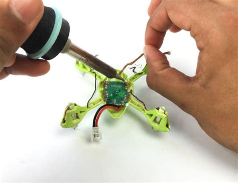 smashed shorted  soldered     broken drone airborne